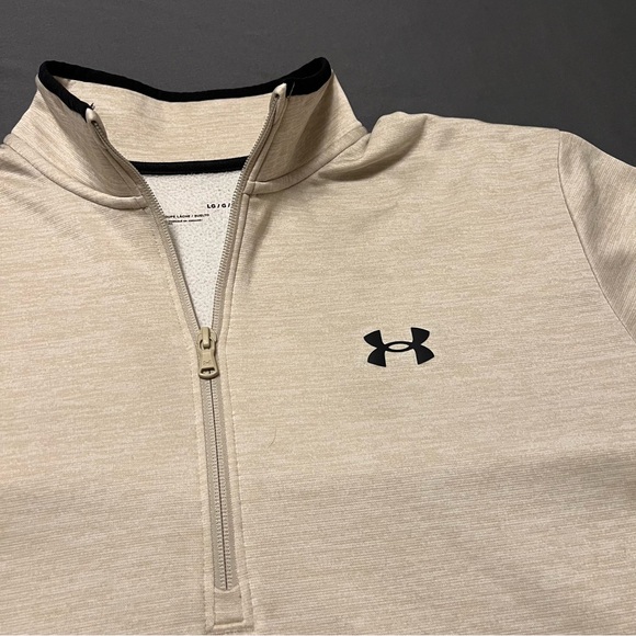 Under Armour Mens Armour Fleece Twist Half Zip Tech Pullover Sweatshirt - Size L - Picture 4 of 11